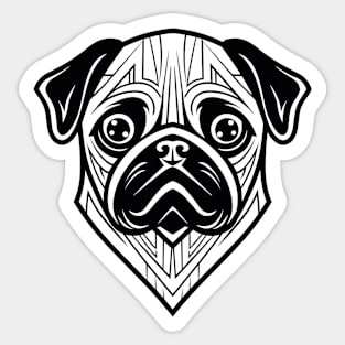 Pug Dog Pet Animal World Furry Friend Vector Graphic Sticker